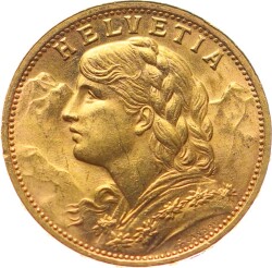 İsviçre 20 Frank 1935 Altın ''Vreneli'' ÇİL YMP10940 #668 - 1
