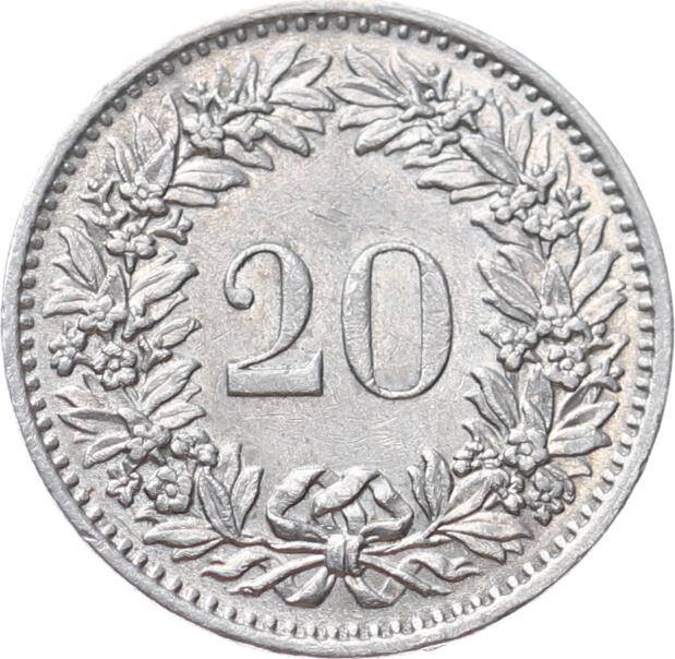 İsviçre 20 Rappen 1970 ÇÇT YMP10996 - 1