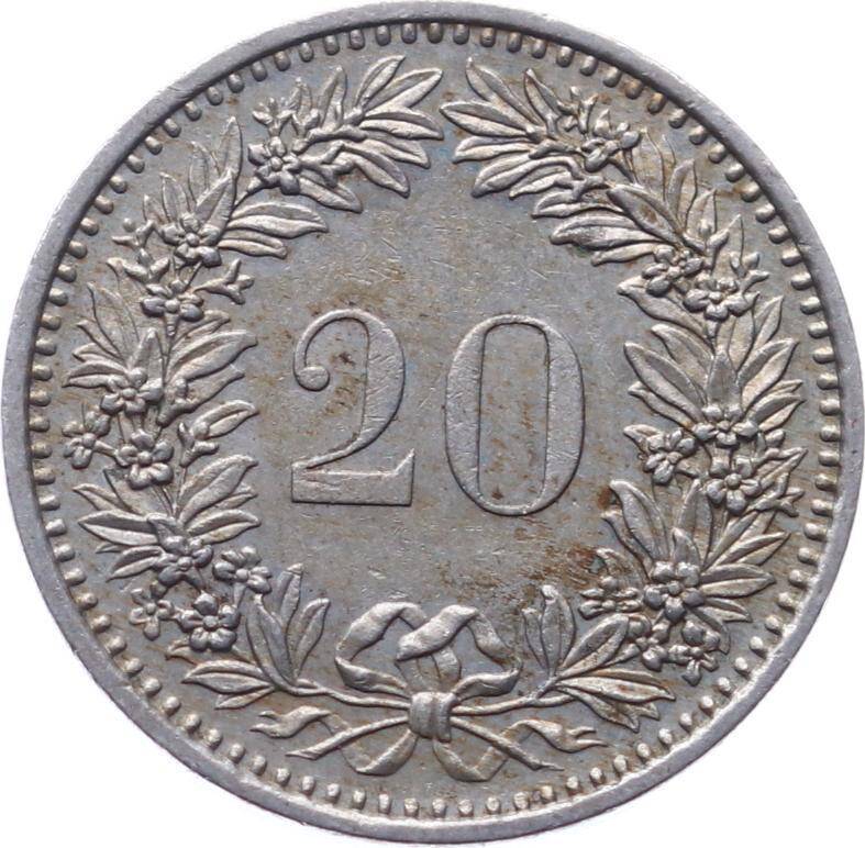 İsviçre 20 Rappen 1985 ÇT+ YMP9799 - 1