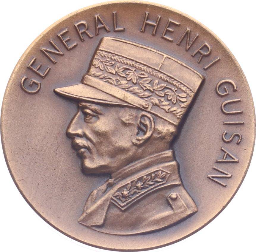 İsviçre Genral Henri Guisan 1970 Yılı Bronz Madalyon MVM2025 - 1