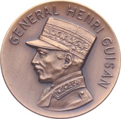 İsviçre Genral Henri Guisan 1970 Yılı Bronz Madalyon MVM2025 - 3