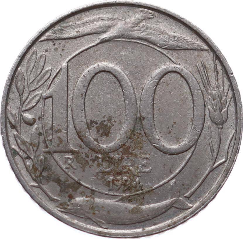 İtalya 100 Lire 1994 ÇÇT YMP11186 - 2