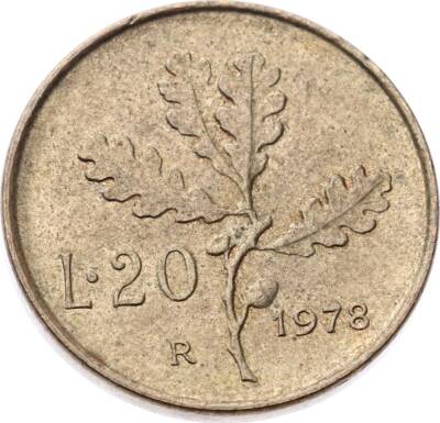 İtalya 20 Lire 1978 ÇÇT YMP10741 - 1