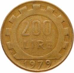 İtalya 200 Lire 1979 ÇÇT YMP11135 - 2