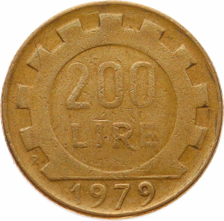 İtalya 200 Lire 1979 ÇÇT YMP11135 - 2