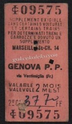 İtalya Genova P.P Tren Bileti EFM428 - 1