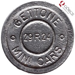 İtalya Jeton Gettone Mini Cars Ride Coin Token 28mm JTF257 - 1