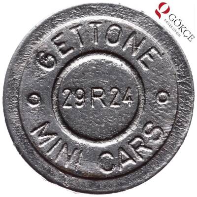 İtalya Jeton Gettone Mini Cars Ride Coin Token 28mm JTF257 - 1