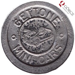 İtalya Jeton Gettone Mini Cars Ride Coin Token 28mm JTF257 - 2