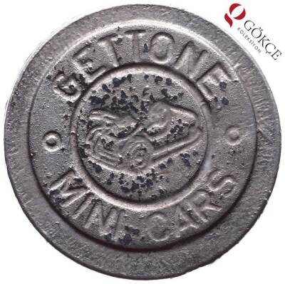 İtalya Jeton Gettone Mini Cars Ride Coin Token 28mm JTF257 - 2