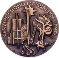 İtalya Palermo İnsanlara ve Çevreye Hizmet Madalyonu MVM2062 - 2