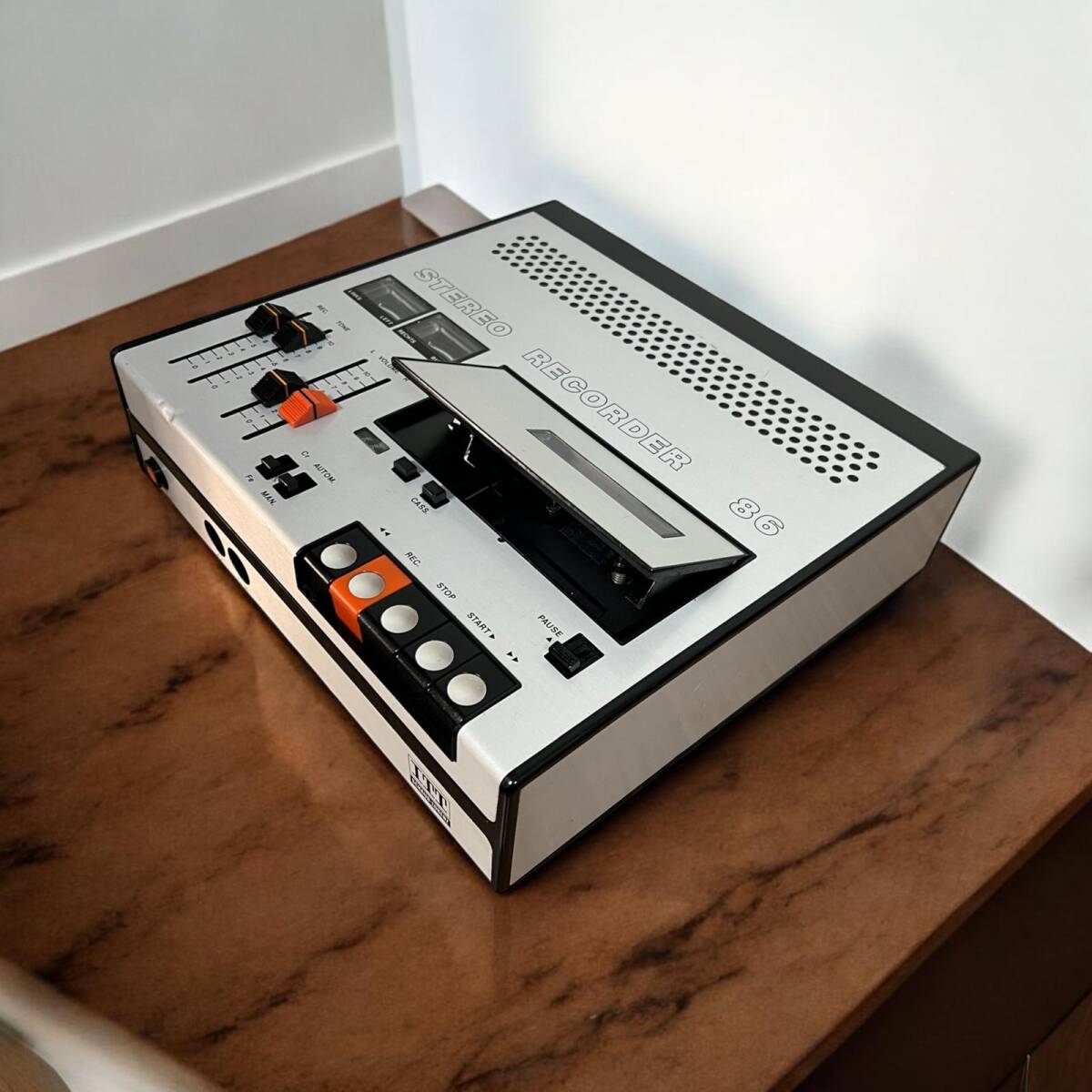ITT SCHAUB - LORENZ SteroRecorder 86 Anfi Çıkıışlı Antika Nostalji Teyip RDY78 - 5