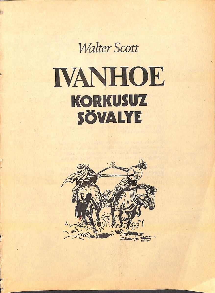 IVANHOE Korkusuz Şövalye / Tam Macera (Milliyet Çocuk Çizgi Roman) NDR94050 - 1