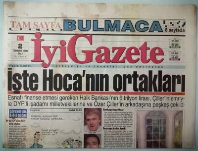 İyi Gazetesi 2 Temmuz 1996 Ajda Pekkan İle Nilüferin Kaset Engeli -GZ37092 - 1
