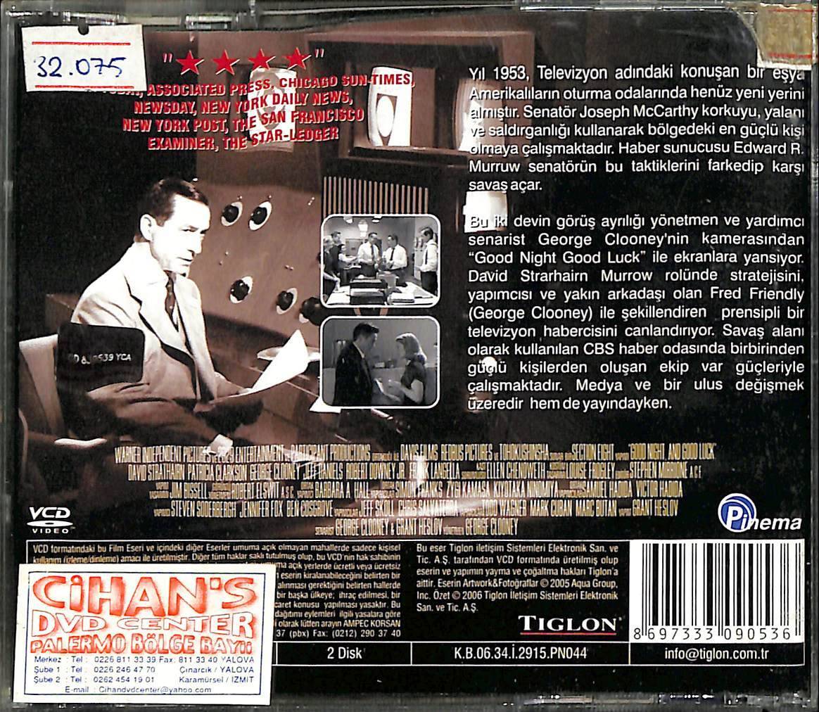 İyi Geceler Ve İyi Şanslar VCD Film VCD15320 - 2