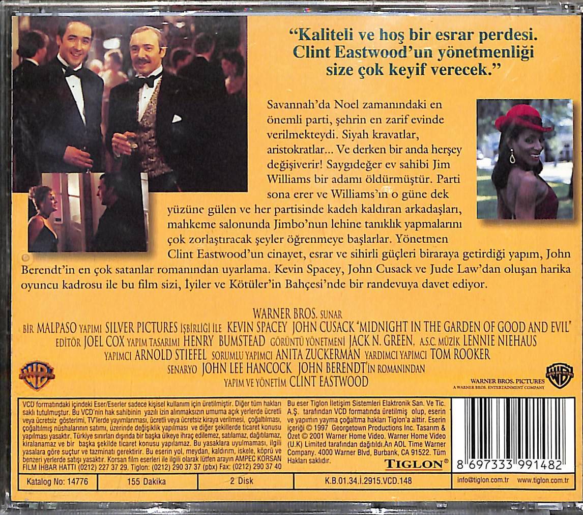İyiler ve Kötülerin Bahçesinde Geceyarısı – Midnight in the Garden of Good and Evil (1997) Orijinal VCD Film ' Kevin Spacey - John Cusack ' VCD28288 - 2