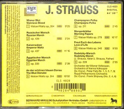 J. Strauss - The Blue Danube CD (İkinci El) CD5259 - 2