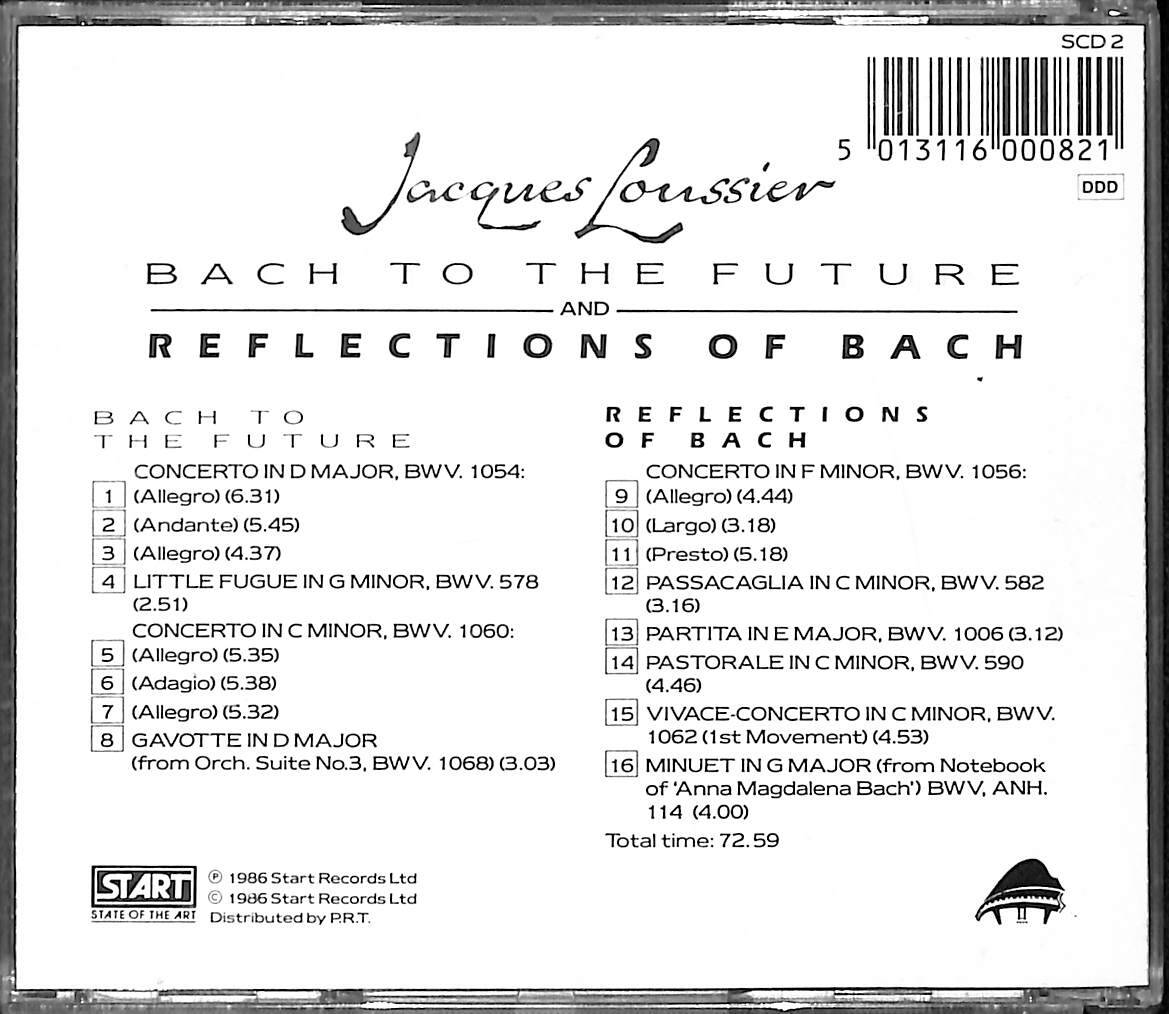 Jacques Loussier – Bach To The Future And Reflections Of Bach CD (İmzalı - İkinci El) CD5427 - 2
