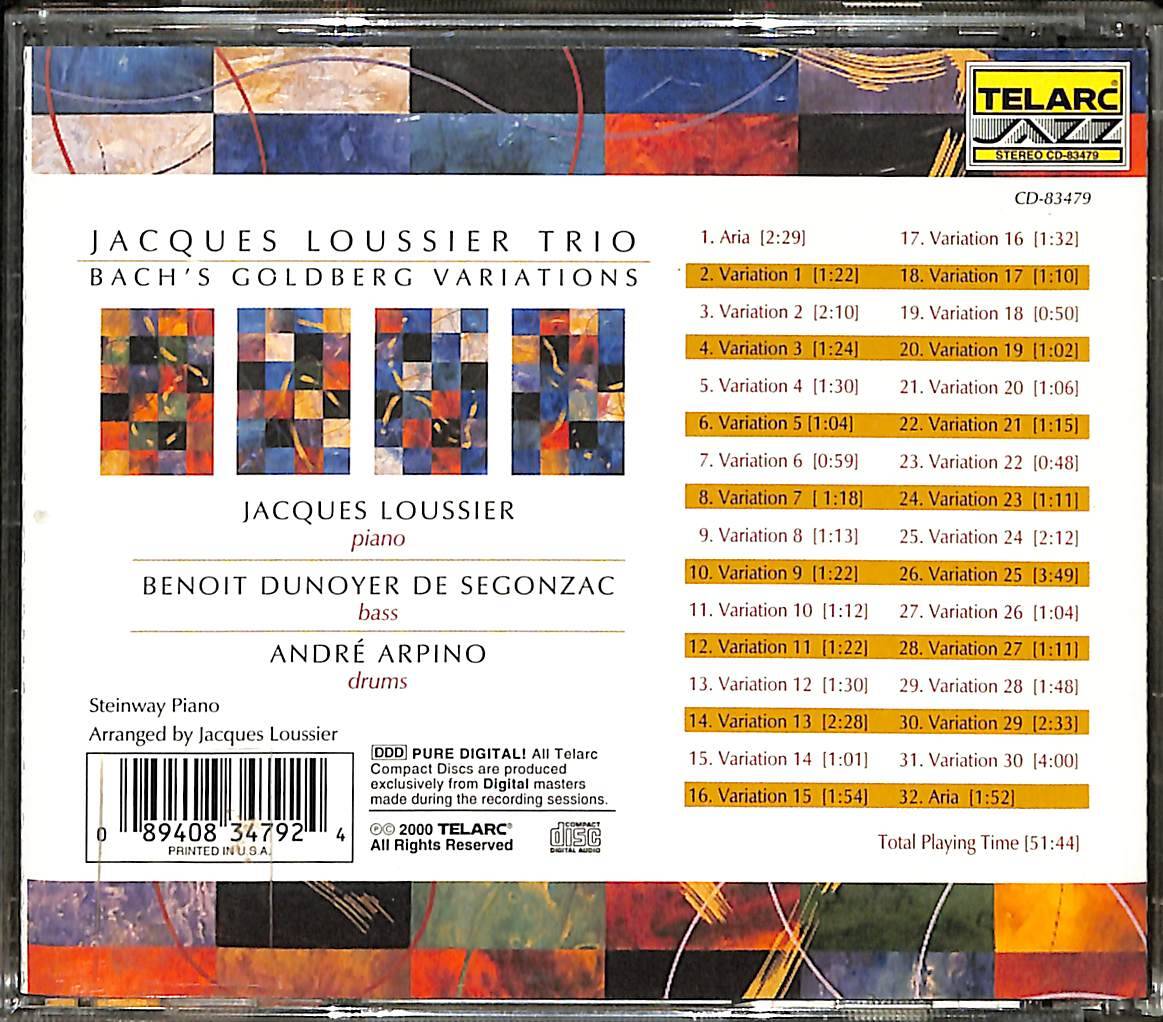 Jacques Loussier - Goldberg Variations (İmzalı - İkinci El) CD5157 - 2