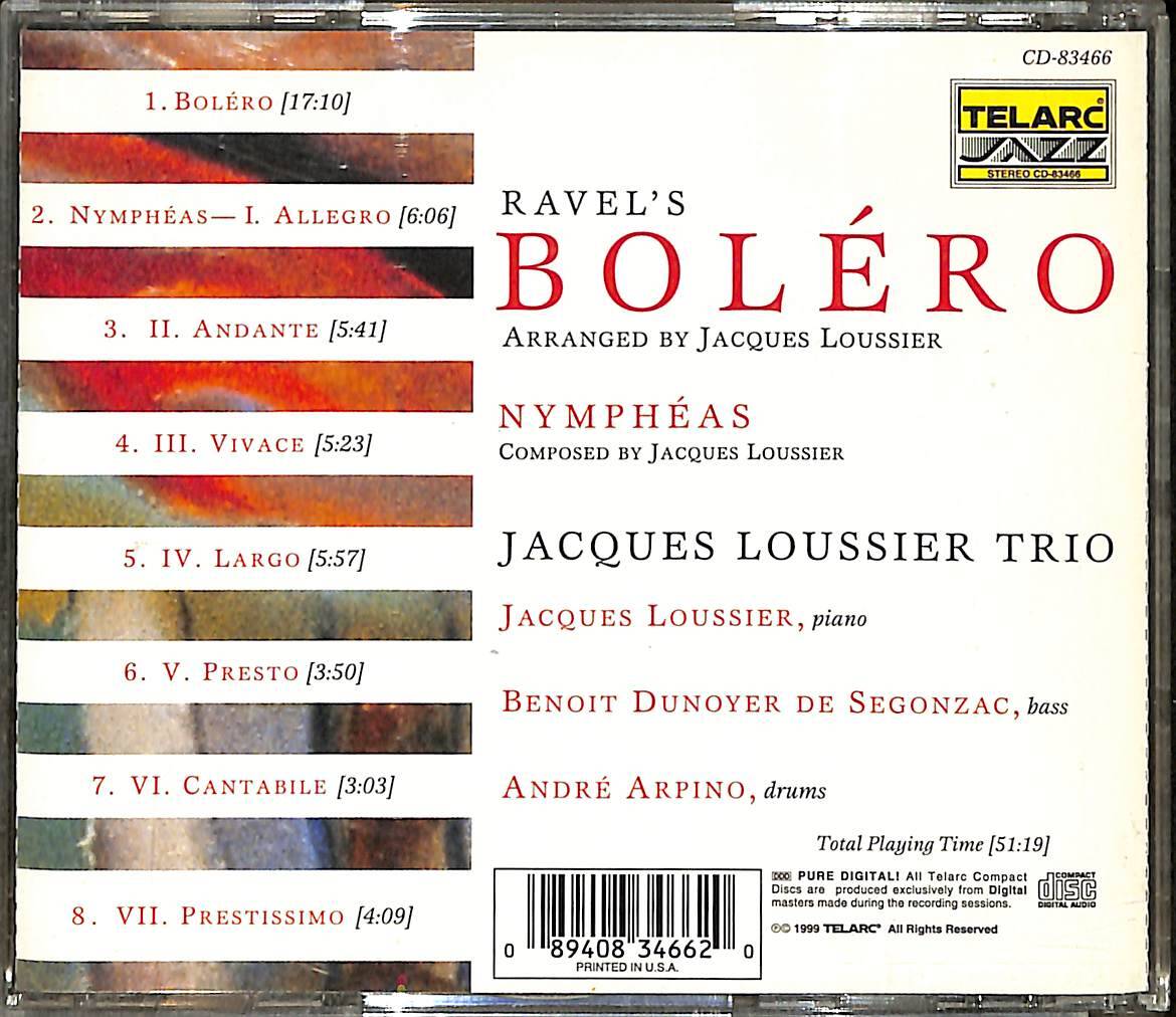 Jacques Loussier - Ravel's Bolero (İmzalı - İkinci El) CD5167 - 2