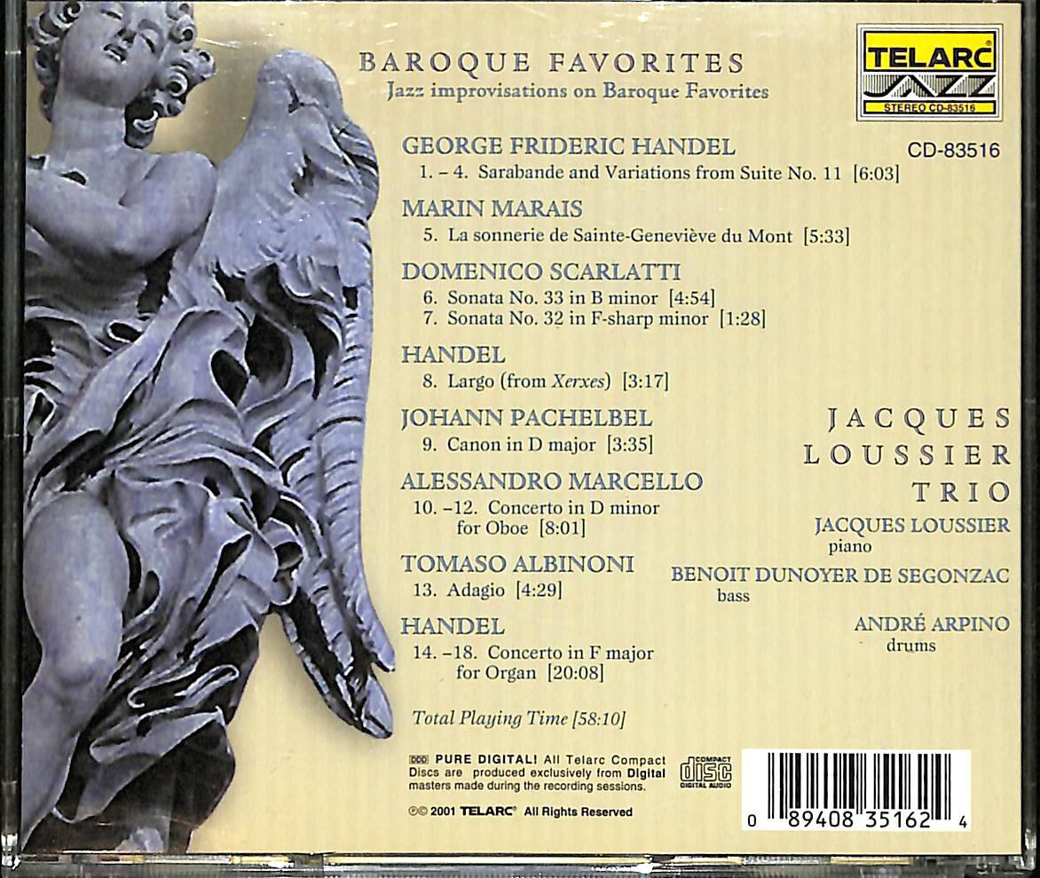 Jacques Loussier Trio - Baroque Favorites CD (İkinci El) CD5314 - 2