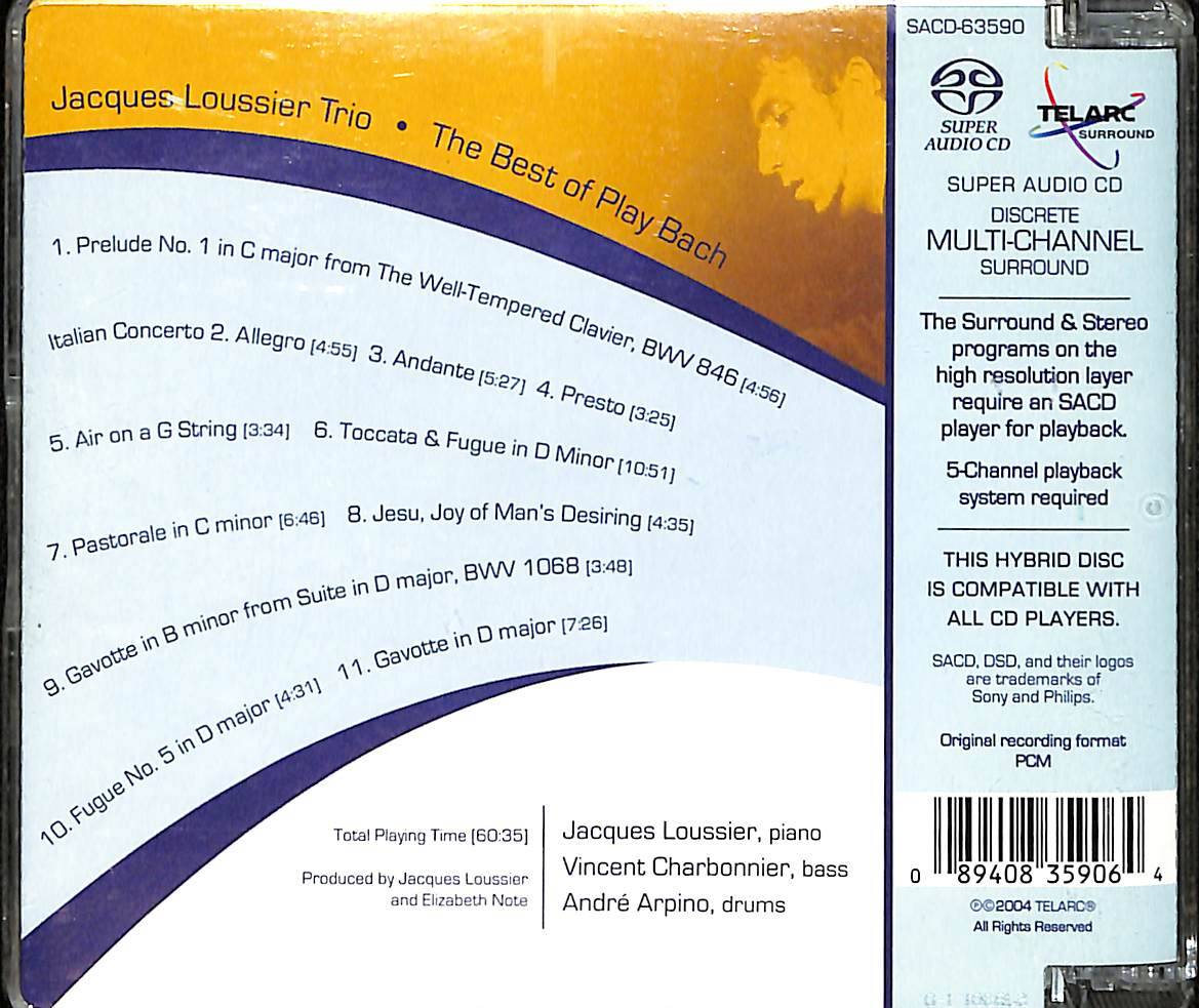 Jacques Loussier Trio - The Best Of Play Bach CD (İkinci El) CD4446 - 2
