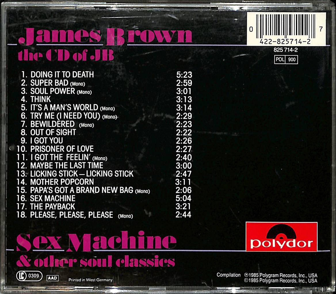 James Brown - The CD Of JB (Sex Machine And Other Soul Classics) CD (İkinci El) CD4946 - 2