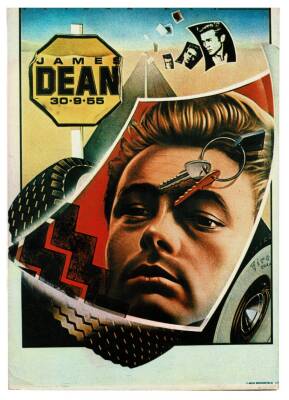 James Dean Büyük Boy Kartpostal KRT9304 - 1
