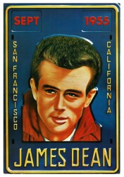 James Dean Eski Kartpostal (Büyük Boy) KRT7545 - Gökçekoleksiyon