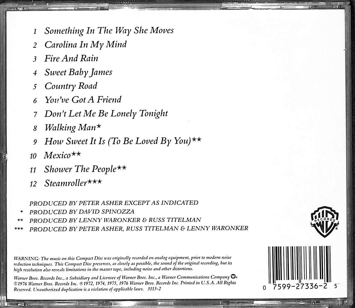 James Taylor - Greatest Hits (İkinci El) CD5202 - 2