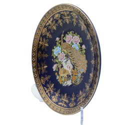 Japon Yapımı Tavus Kuşu Motifli Tabak AOB1037 - 2