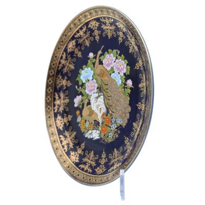 Japon Yapımı Tavus Kuşu Motifli Tabak AOB1038 - 2