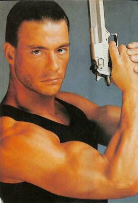 Jean Claude Van Damme Küçük Boy Kartpostal (15x10 cm) KRT12933 - 1