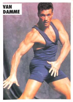 Jean Claude Van Damme Küçük Boy Kartpostal (17x12 cm) KRT12928 - 1