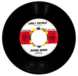 Jericho Brown - Lonely Birthday - A Paper - Rose And A Candy Ring (107.5) PLK16530 - 1