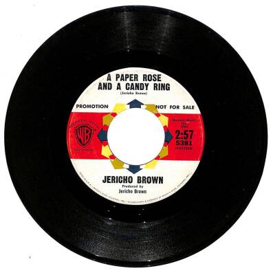 Jericho Brown - Lonely Birthday - A Paper - Rose And A Candy Ring (107.5) PLK16530 - 2