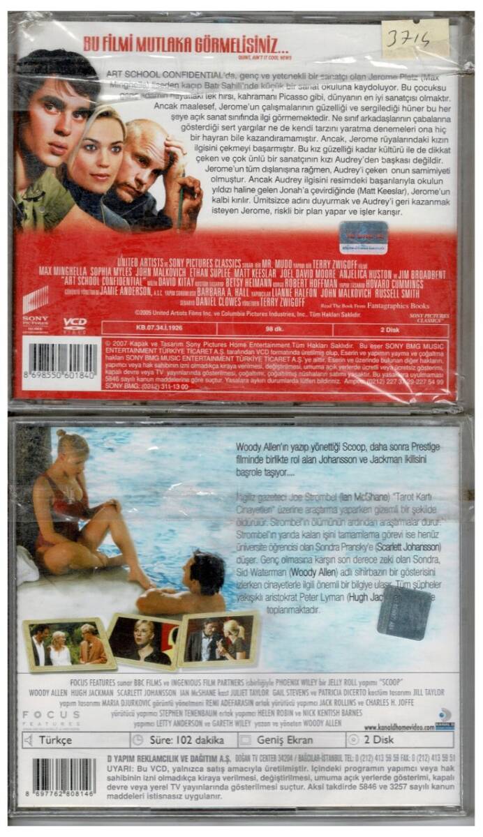Jeromeun Planı Scoop - 2 Adet VCD Film VCD964 - 2