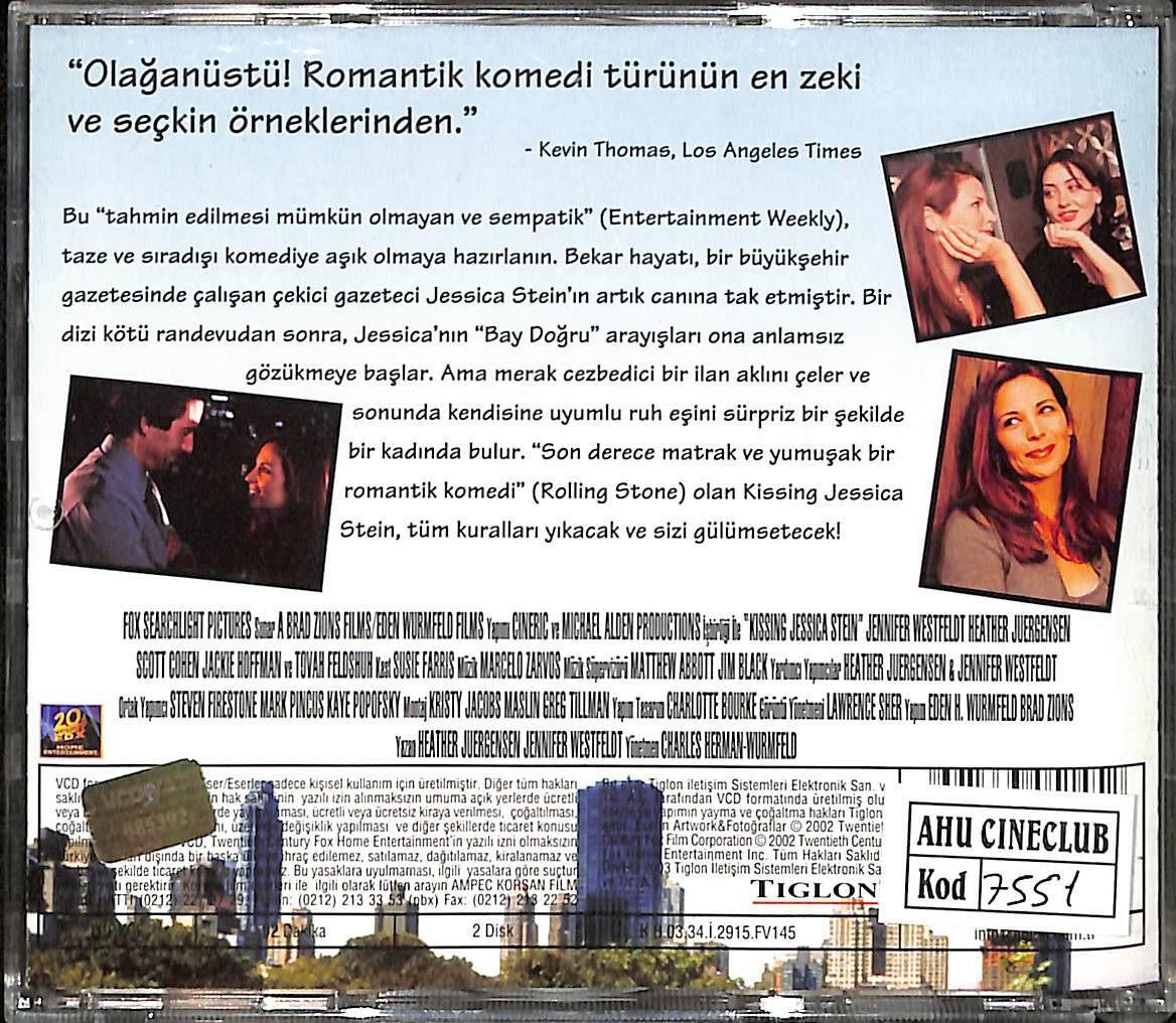 Jessica Stein'ı Öpmek – Kissing Jessica Stein (2001) Orijinal VCD Film VCD28673 - 2