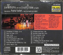 Joe Williams - Live at Orchestra Hall, Detroit CD (İkinci El) CD4612 - 2