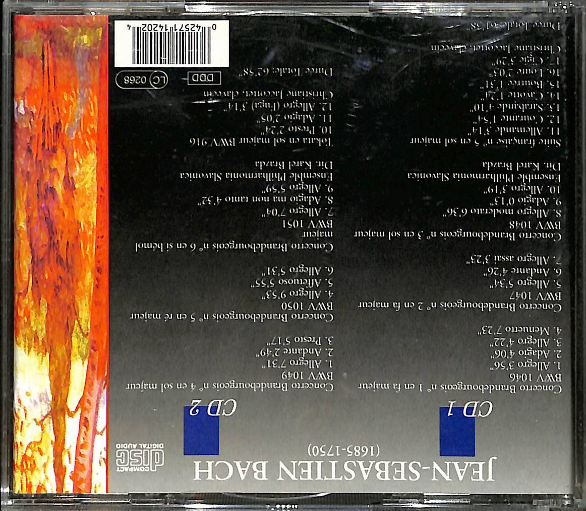 Johann Sebastian Bach Concertos Brandenbourgeois CD (İkinci El) CD5336 - 2
