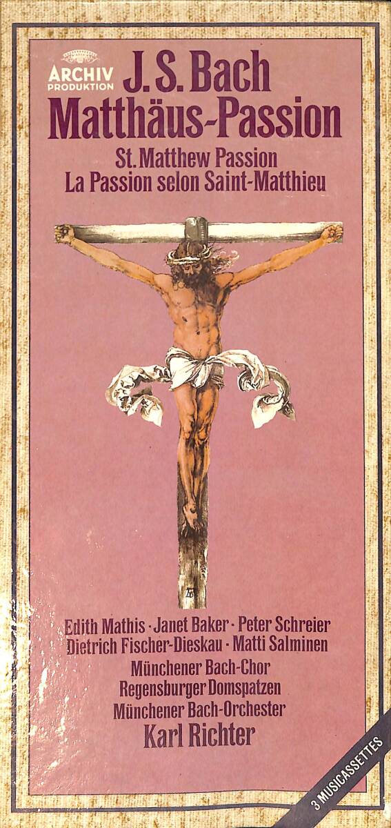 Johann Sebastian Bach - Matthäus-Passionen 3 Musicassettes VHS Film (İkinci El) VHS19 - 1