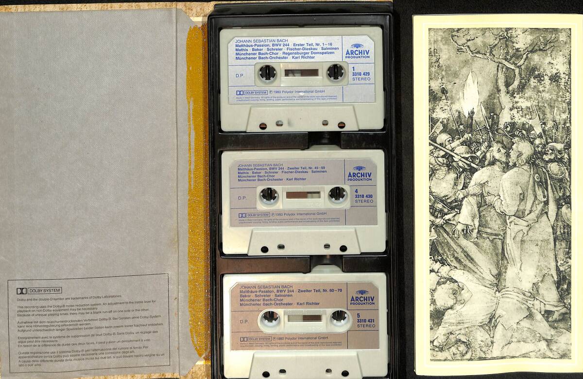 Johann Sebastian Bach - Matthäus-Passionen 3 Musicassettes VHS Film (İkinci El) VHS19 - 2