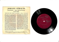 Johann Strauss – Orchestra Of The Vienna State Opera* Conducted By Carl Schuricht 45′lik Plak (10/7.5) PLK27356 - 2
