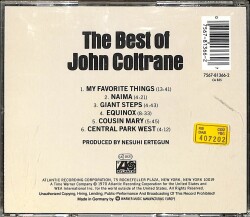 John Coltrane ‎- The Best Of John Coltrane CD (İkinci El) CD5110 - 2