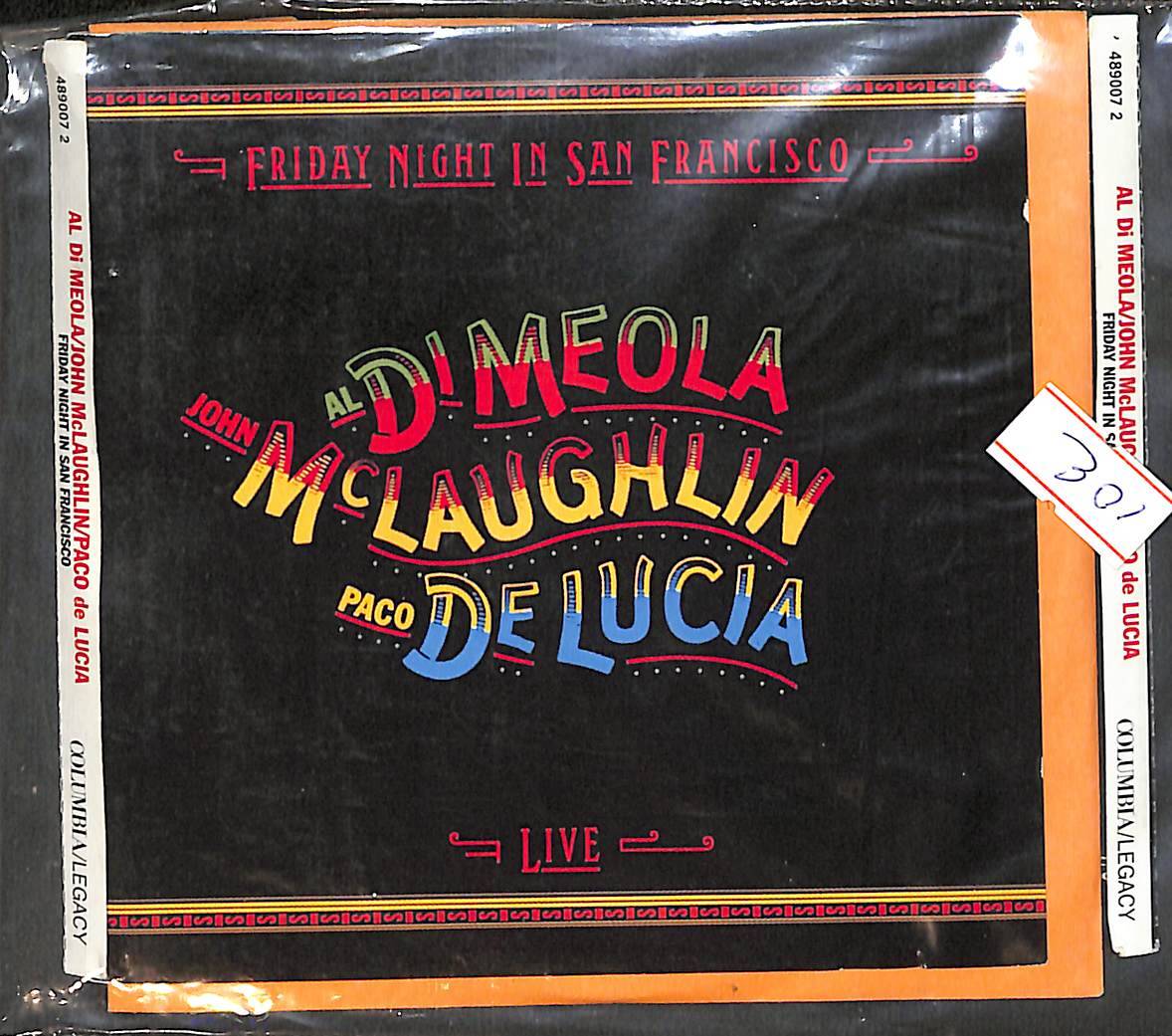 John McLaughlin / Al Di Meola / Paco De Lucia – Friday Night In San Francisco CD (İkinci El) CD5830 - 1
