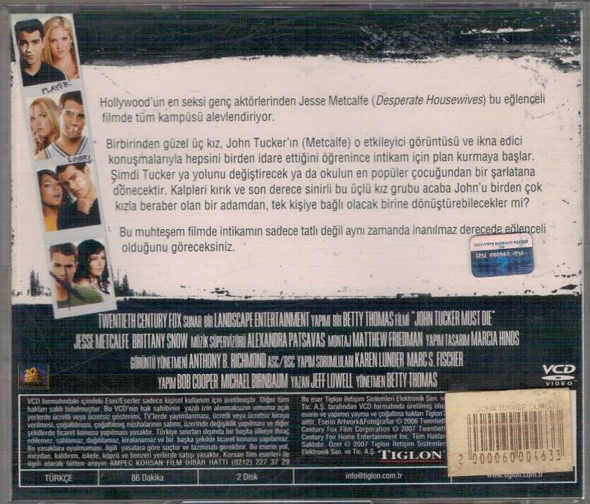 John Tucker Ölmeli VCD13333 - 2
