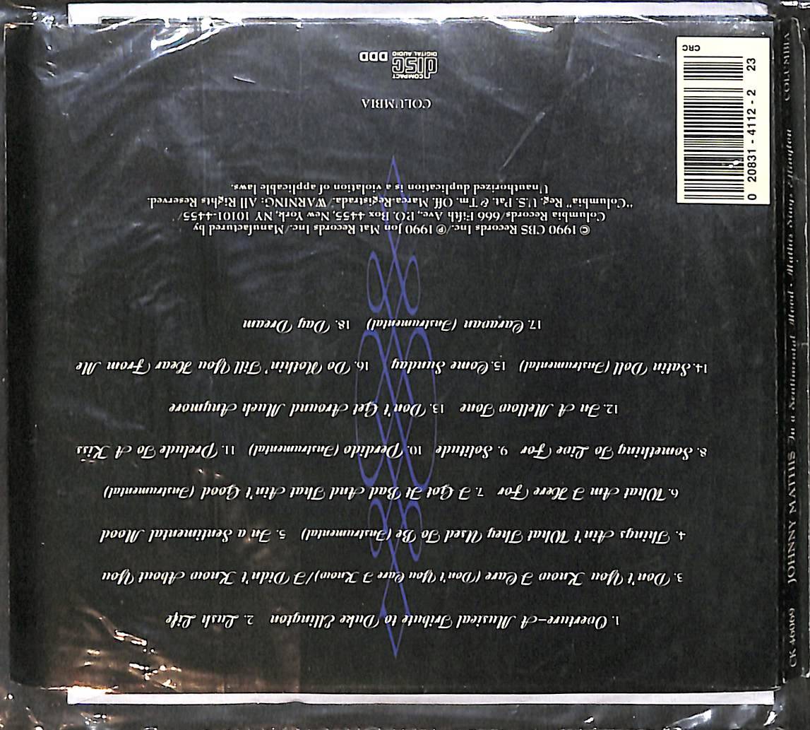 Johnny Mathis - In A Sentimental Mood: Mathis Sings Ellington CD (İkinci El) CD5730 - 2