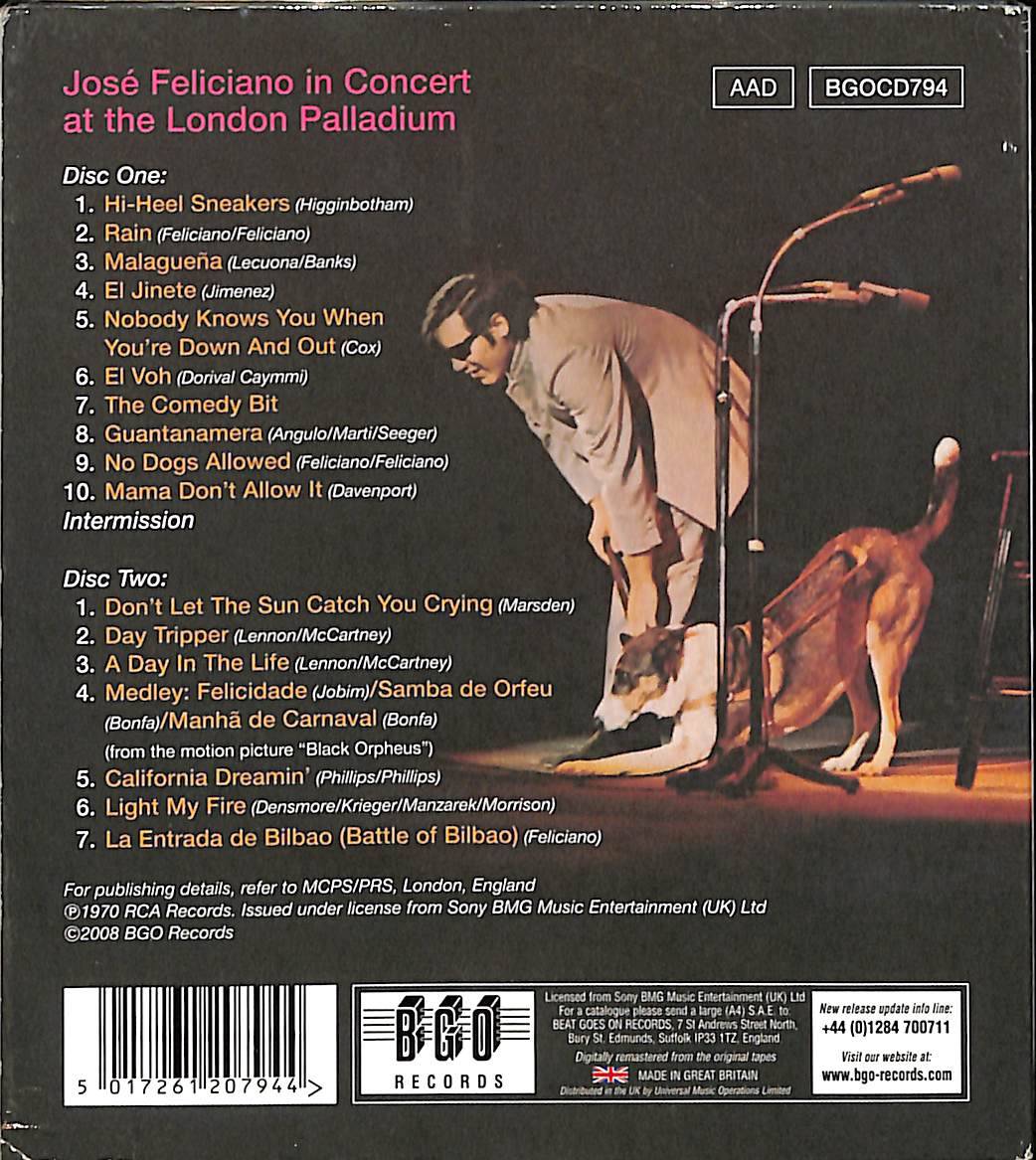 José Feliciano - Alive Alive-O! CD (İkinci El) CD5135 - 2
