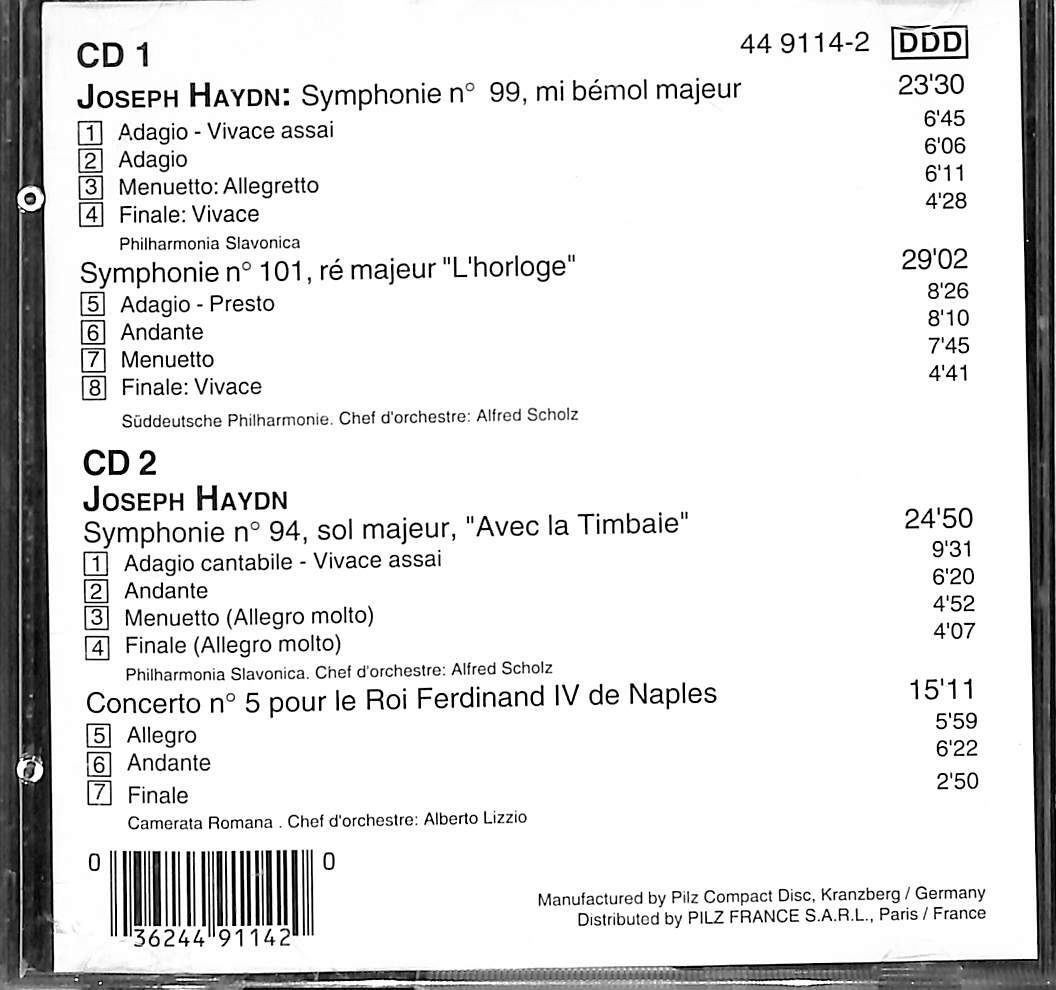 Joseph Haydn: Symphonies Nos. 99, 101 & 94 CD (İkinci El) CD5509 - 2