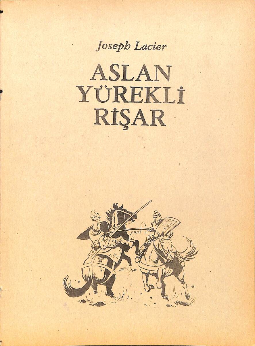 Joseph Lacier - Aslan Yürekli Rişar Çizgi Roman NDR98295 - 1